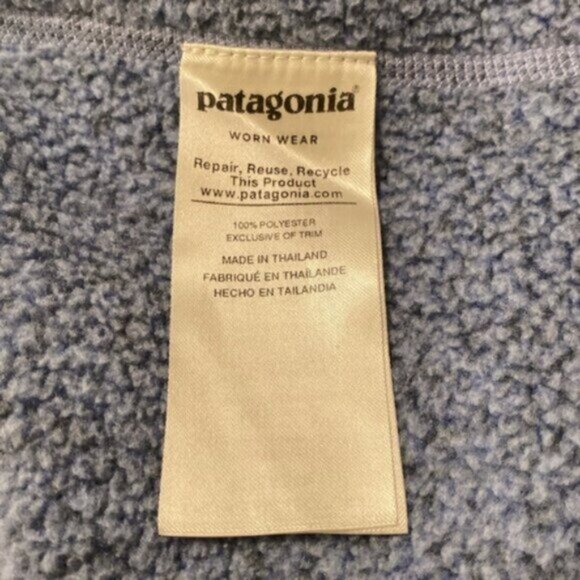 Patagonia Better Sweater Jacket Medium Lavender LVBL Fleece Pullover 2019 $139 - Picture 7 of 11